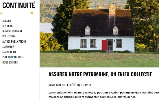 Assurer notre patrimoine, un enjeu collectif